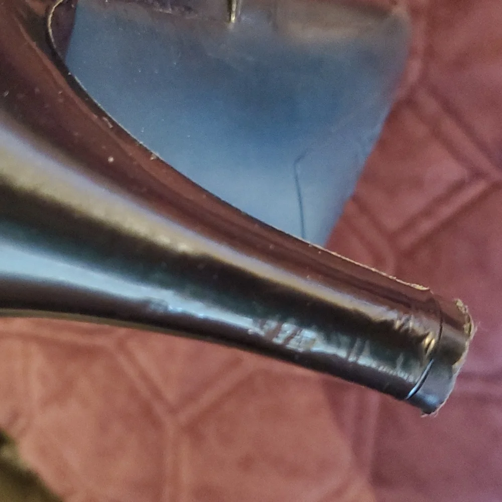 Kenneth Cole Reaction, Go 2 Town pointy toe pumps,  patent heel, size 7.5 - Picture 5 of 7